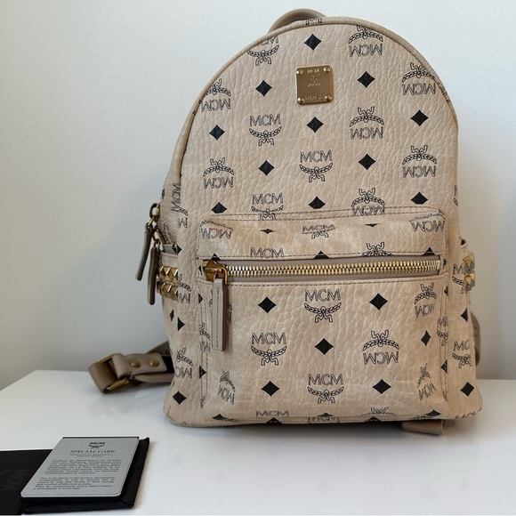 MCM STARK SIDE STUDS BACKPACK IN VISETOS - Picture 4 of 16